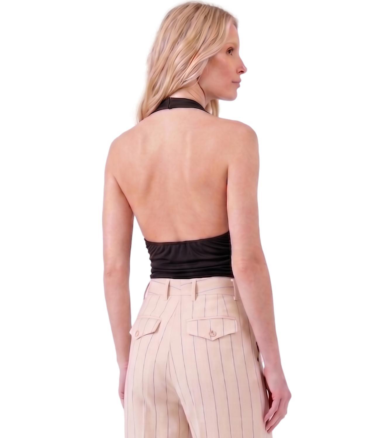 top con schiena scoperta UAB0403 NERO VICOLO 
