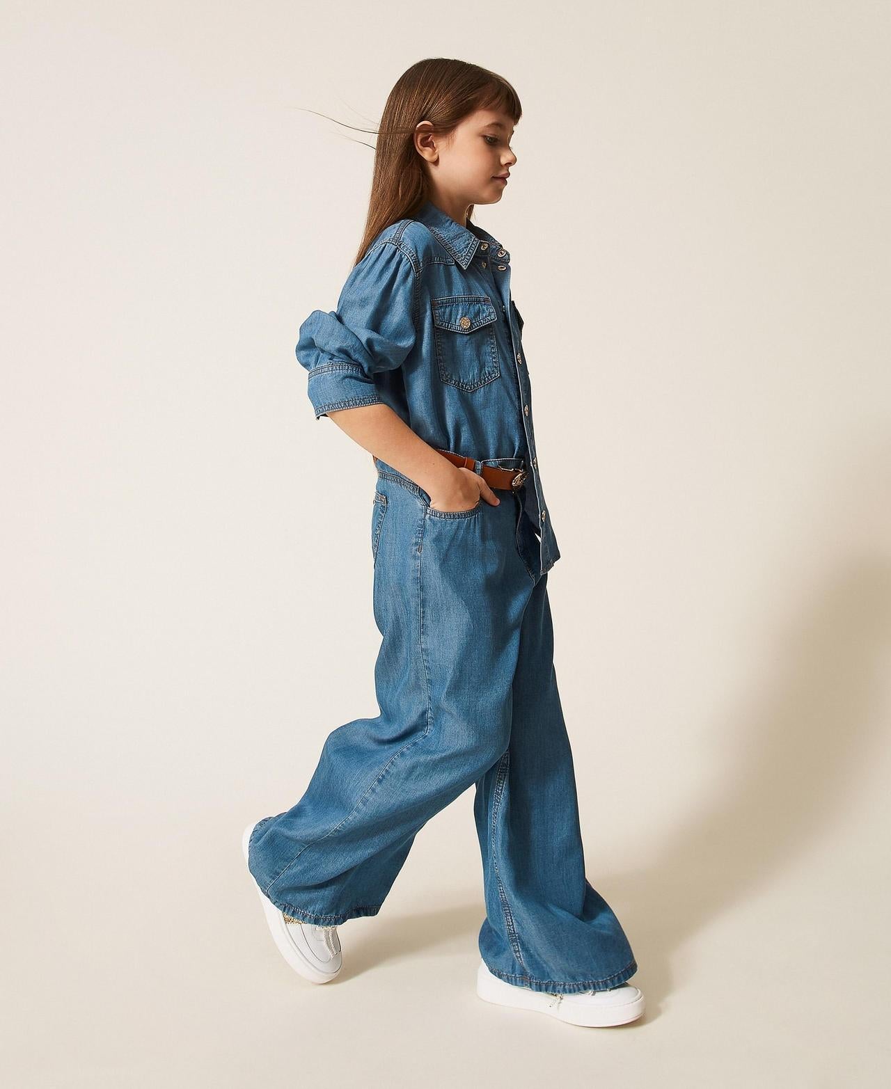 jeans a gamba larga 261GJ2070 13235 TWINSET GIRL 