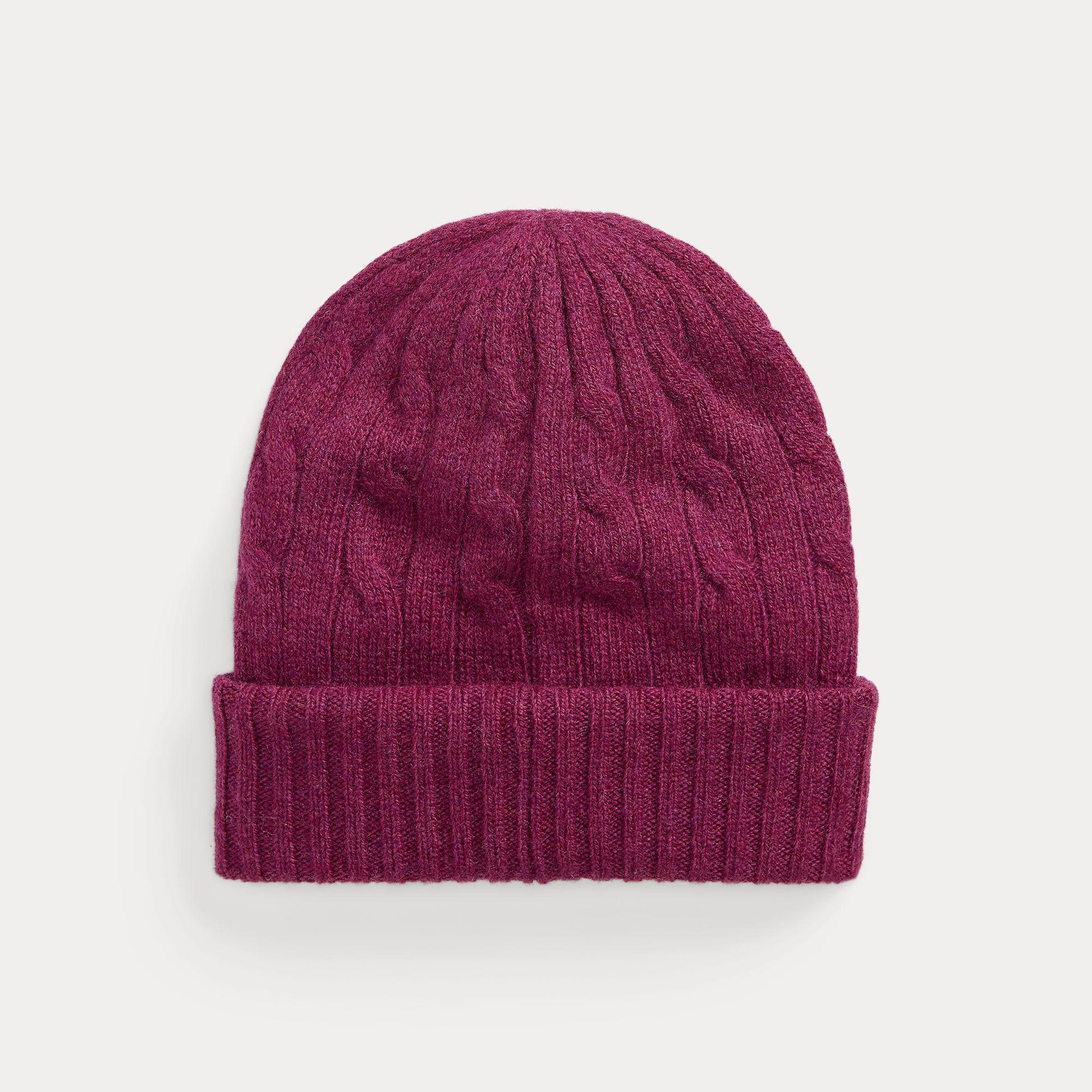 berretto in lana e cashmere a trecce 455-956315 008 RALPH LAUREN POLO 