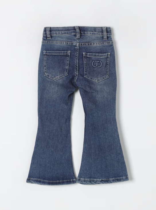 jeans in denim di cotone 242GJ2290 07282 TWINSET GIRL 