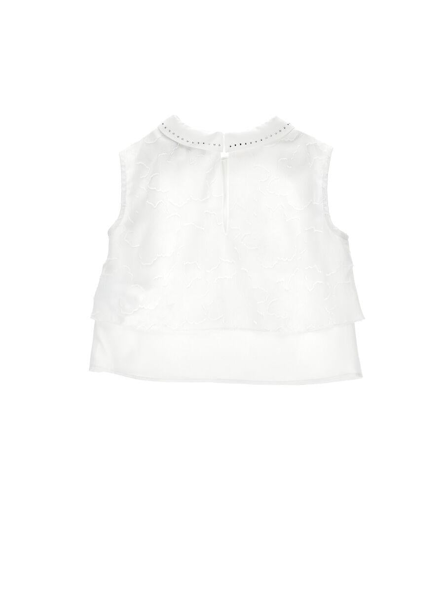 top con ricamo 71G3067990 0001 MONNALISA 