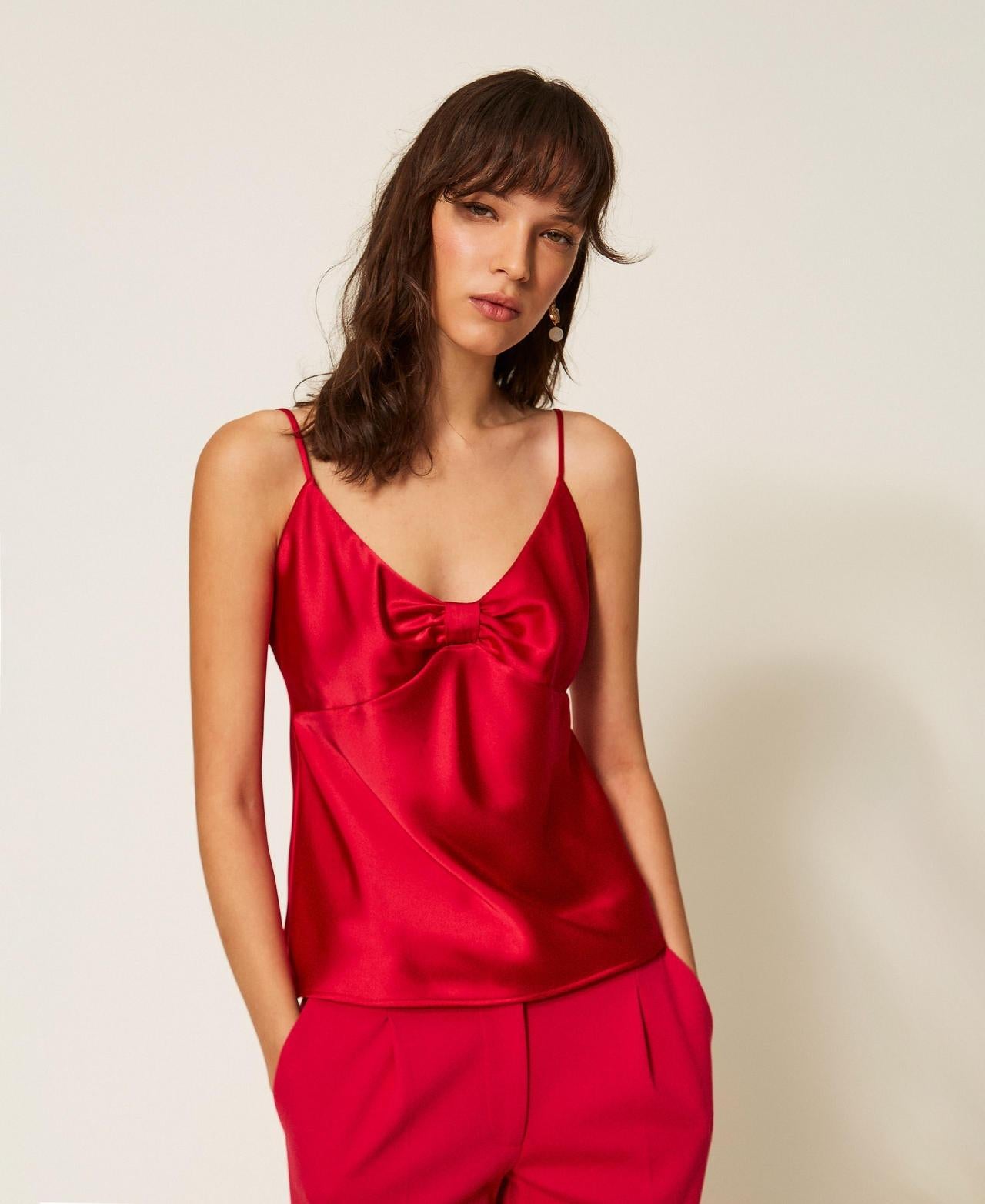 top in raso 261AP2253 13160 TWINSET ACTITUDE 