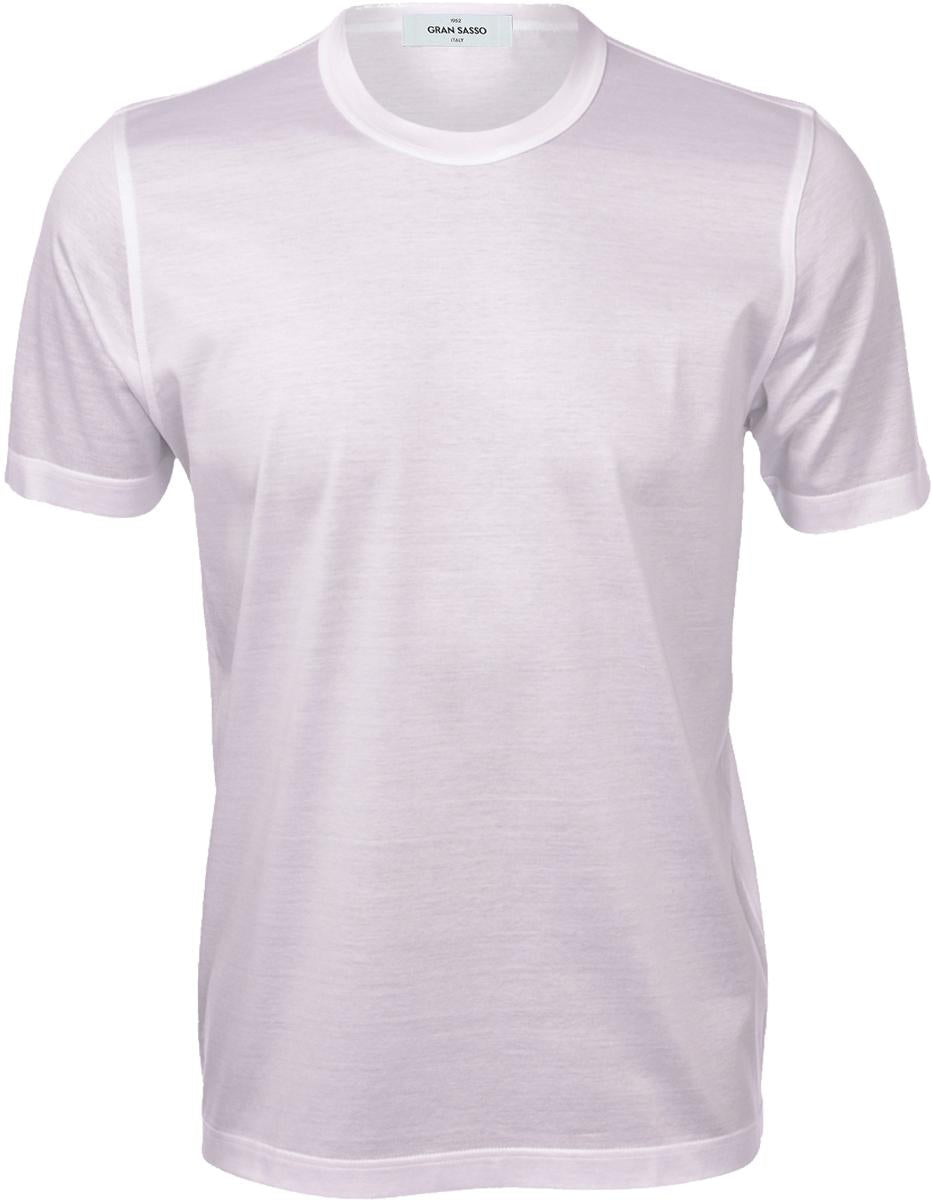 T-shirt in filo di scozia 60133 74002 001 GRAN SASSO 