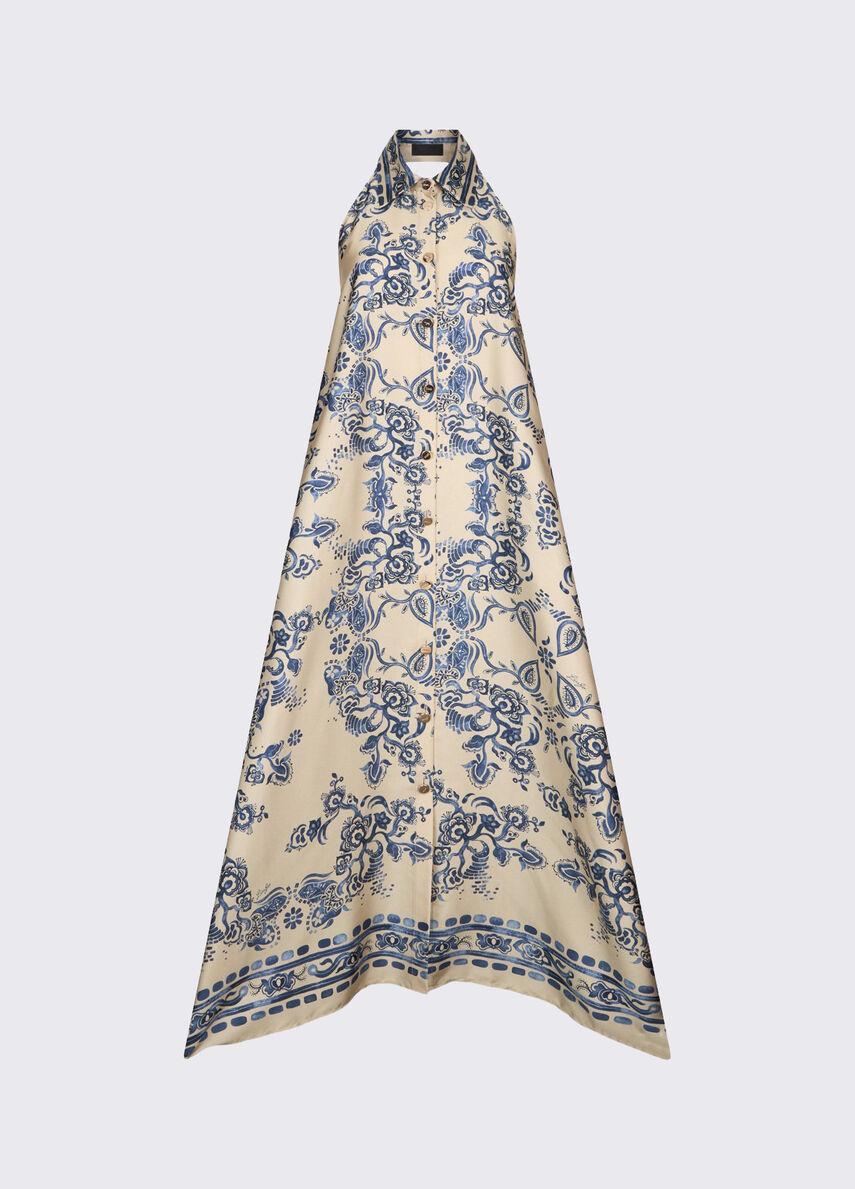 abito con stampa foulard CA6332TS555 P9652 LIU JO BLACK 