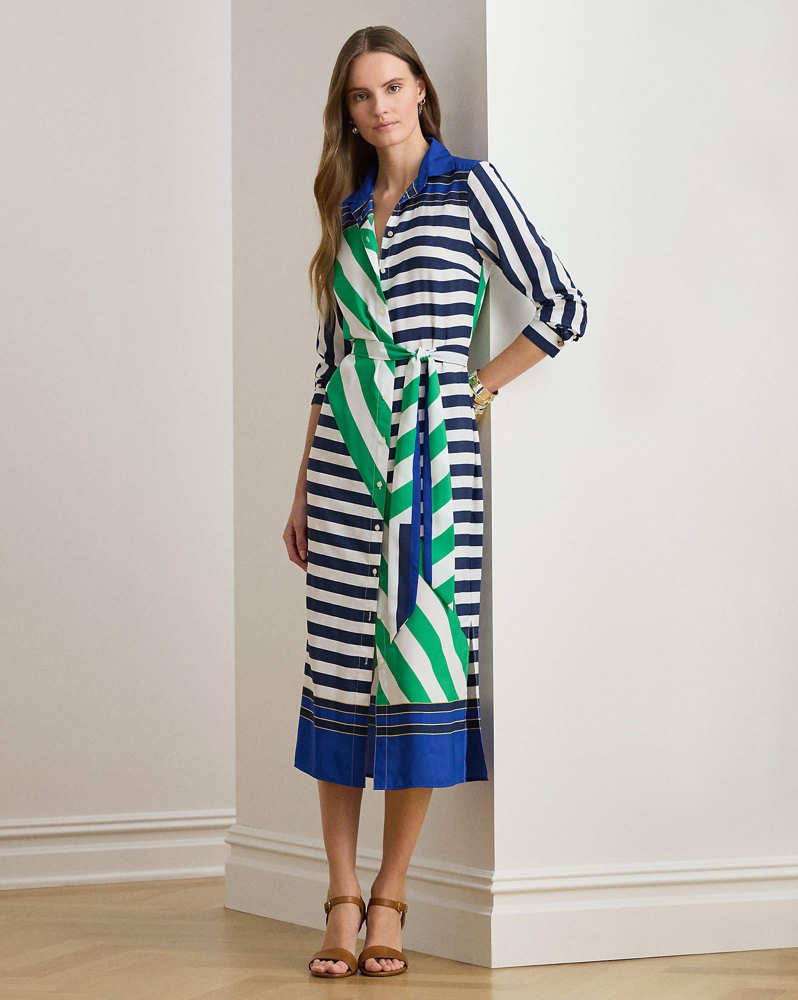 abito a camicia a righe 200-P03700 001 LAUREN RALPH LAUREN 