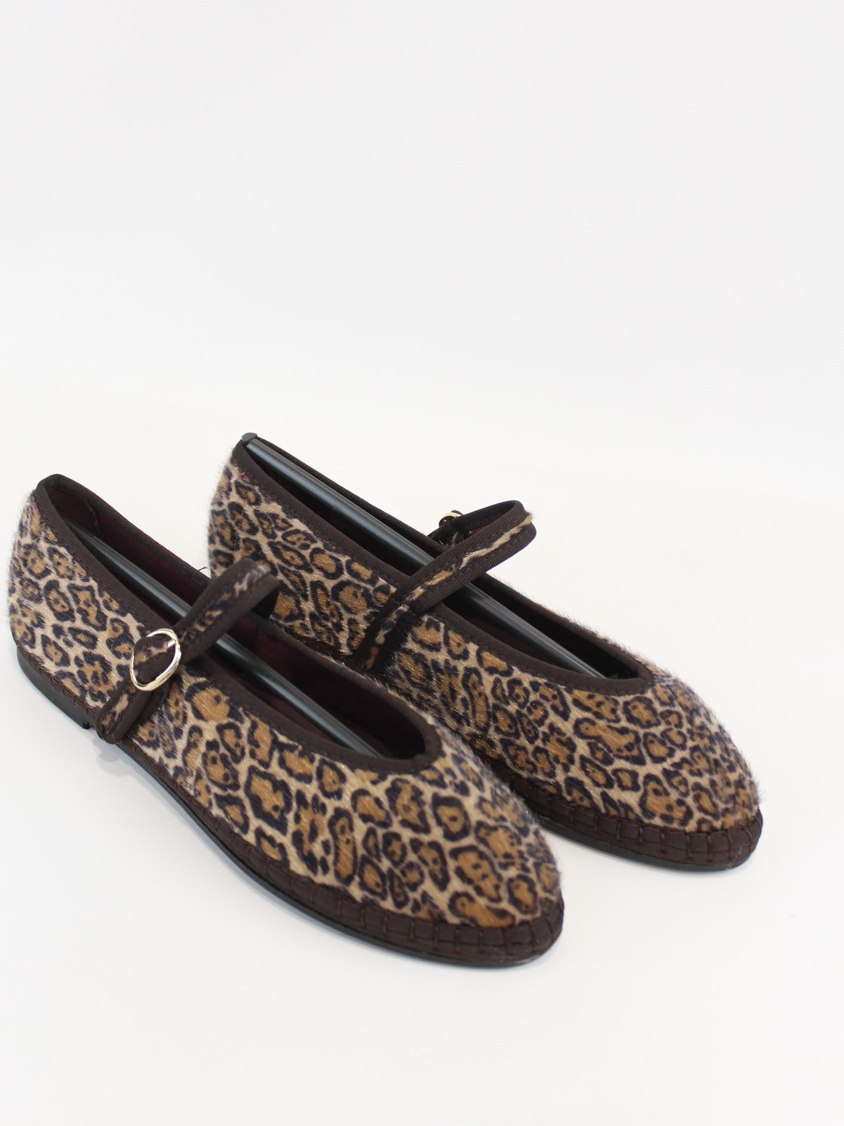 ballerina pierre leopard PIERRE LEOPARD BROWN FLABELUS 