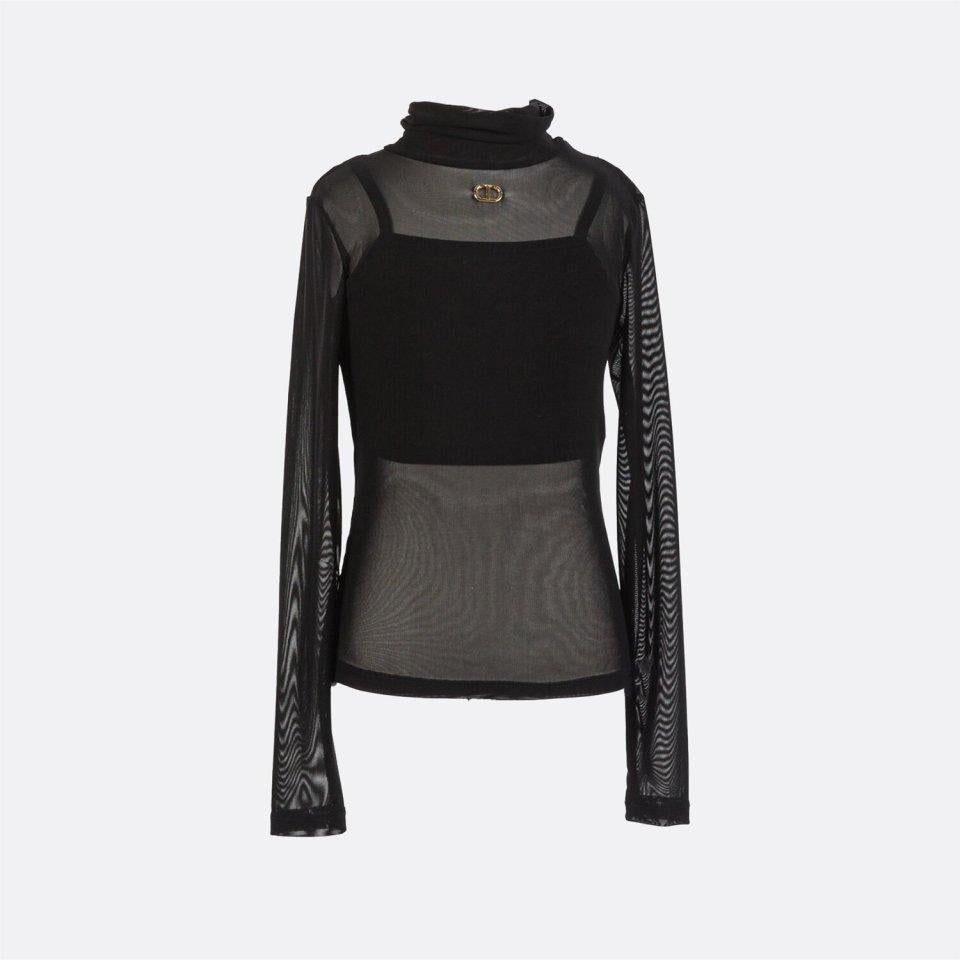 lupetto in tulle con applicazioni 252GJ2310 00006 TWINSET GIRL 