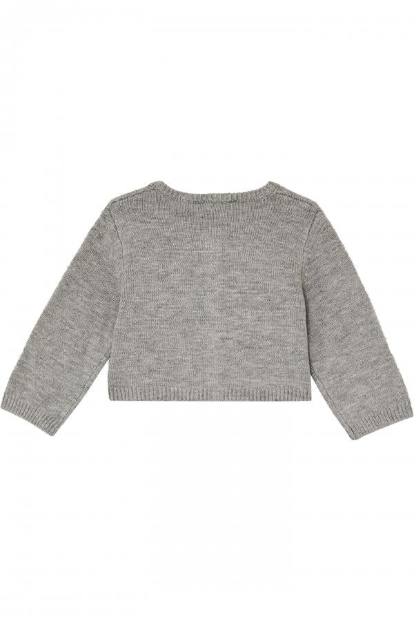 cardigan con ricamo HF5010MA12P 02036 LIU JO JUNIOR 
