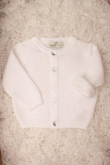 cardigan con bottoncini 045574 BIANCO MAGLIFICIO DI VERONA 