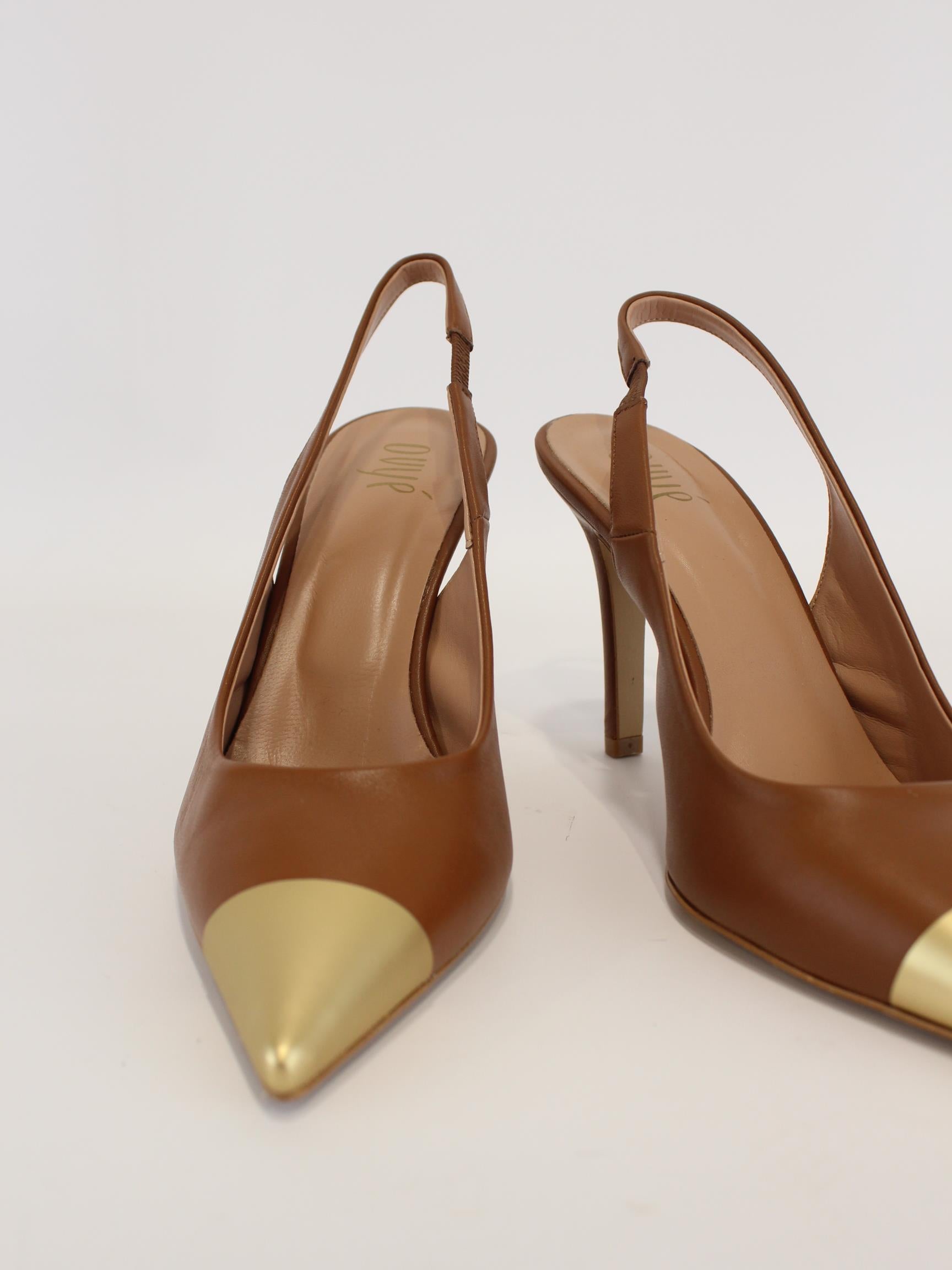 Decollette in pelle ACL956NNAPP CUOIO OVYE' 