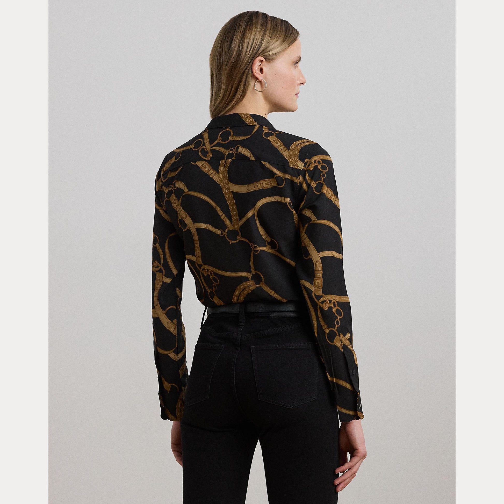 camicia con stampa catene 200-970823 001 LAUREN RALPH LAUREN 