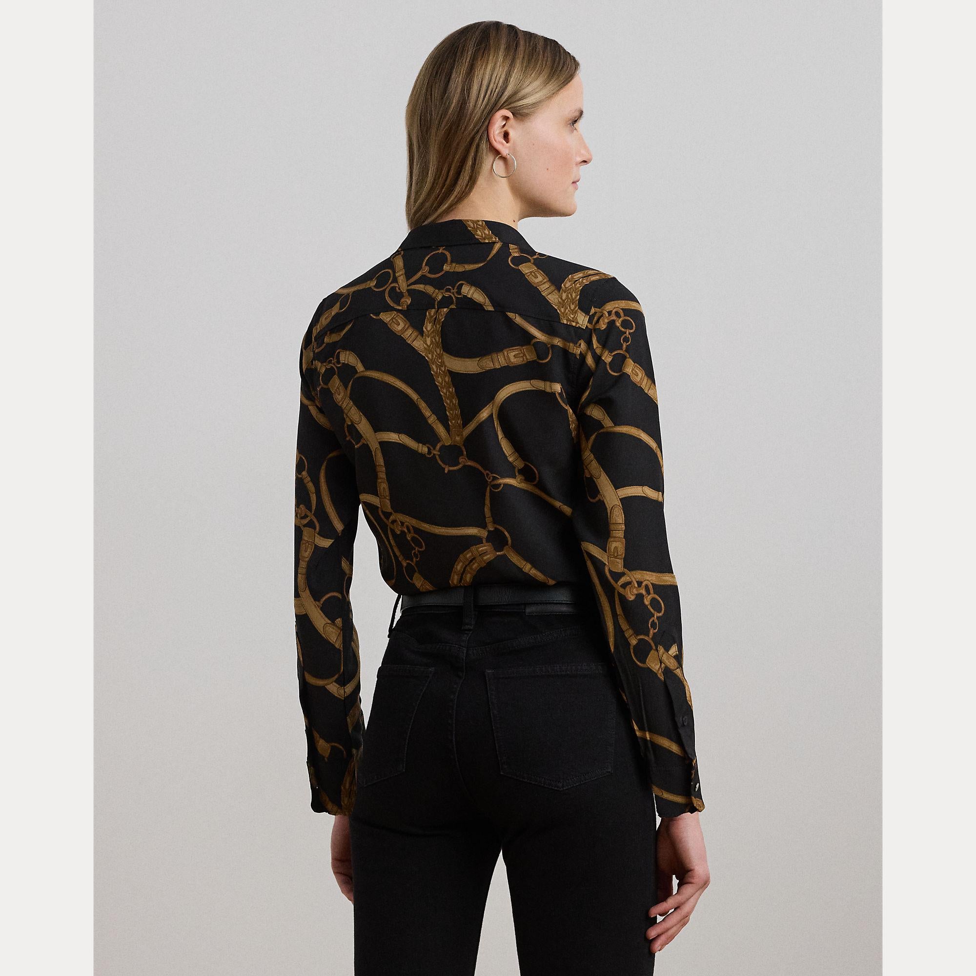 camicia con stampa catene 200-970823 001 LAUREN RALPH LAUREN 