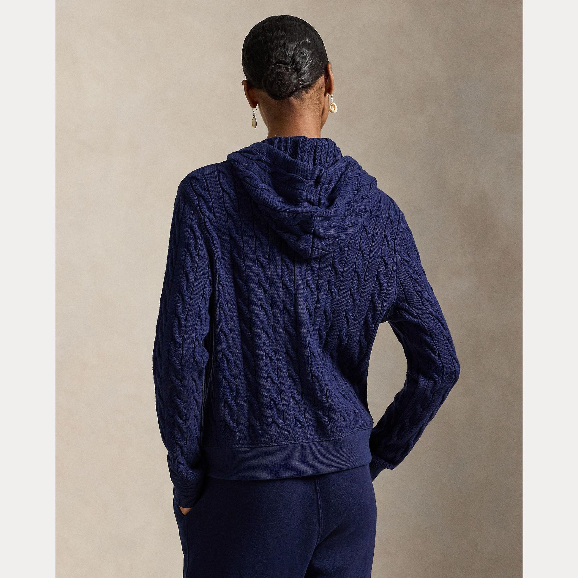 felpa con cappuccio in maglia 211-959124 001 RALPH LAUREN POLO 