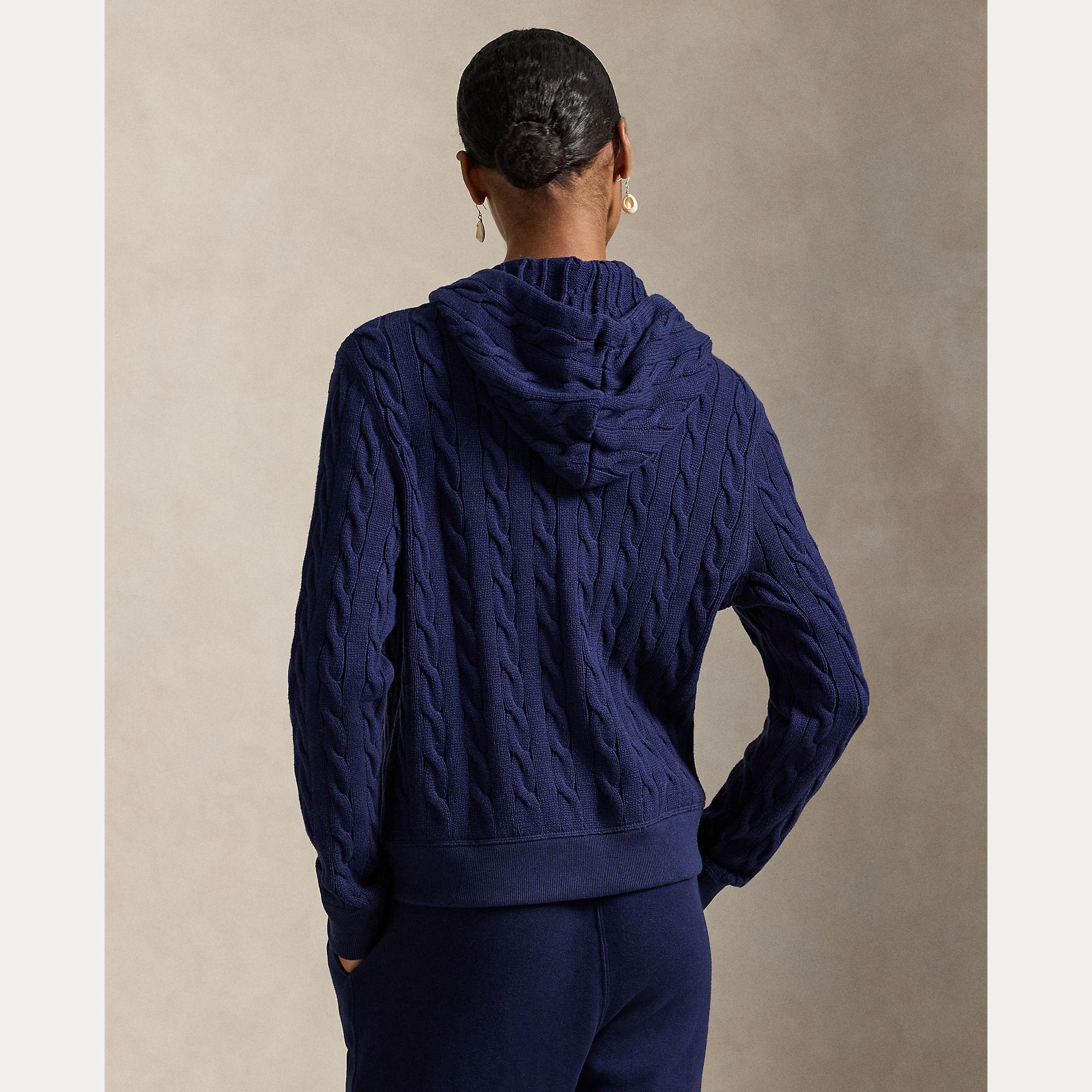 felpa con cappuccio in maglia 211-959124 001 RALPH LAUREN POLO 