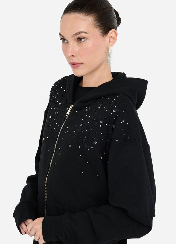 felpa full zip UF5253F0873 22222 LIU JO DENIM 