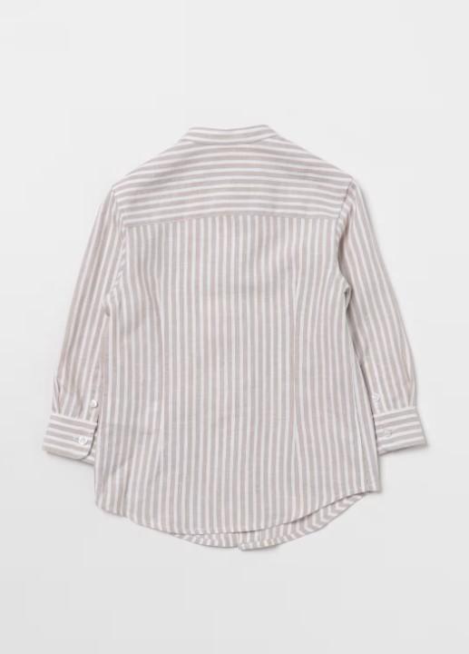 camicia in lino a righe FU5P00 I0211 114AV FAY 