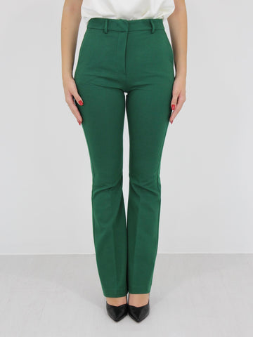 Pantalone zampa Hanita H.P1334.3504 0634.VERDE GUCCI HANITA 