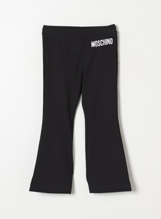 pantalone a zampa con logo HDP068LBA11 60100 MOSCHINO KIDS 