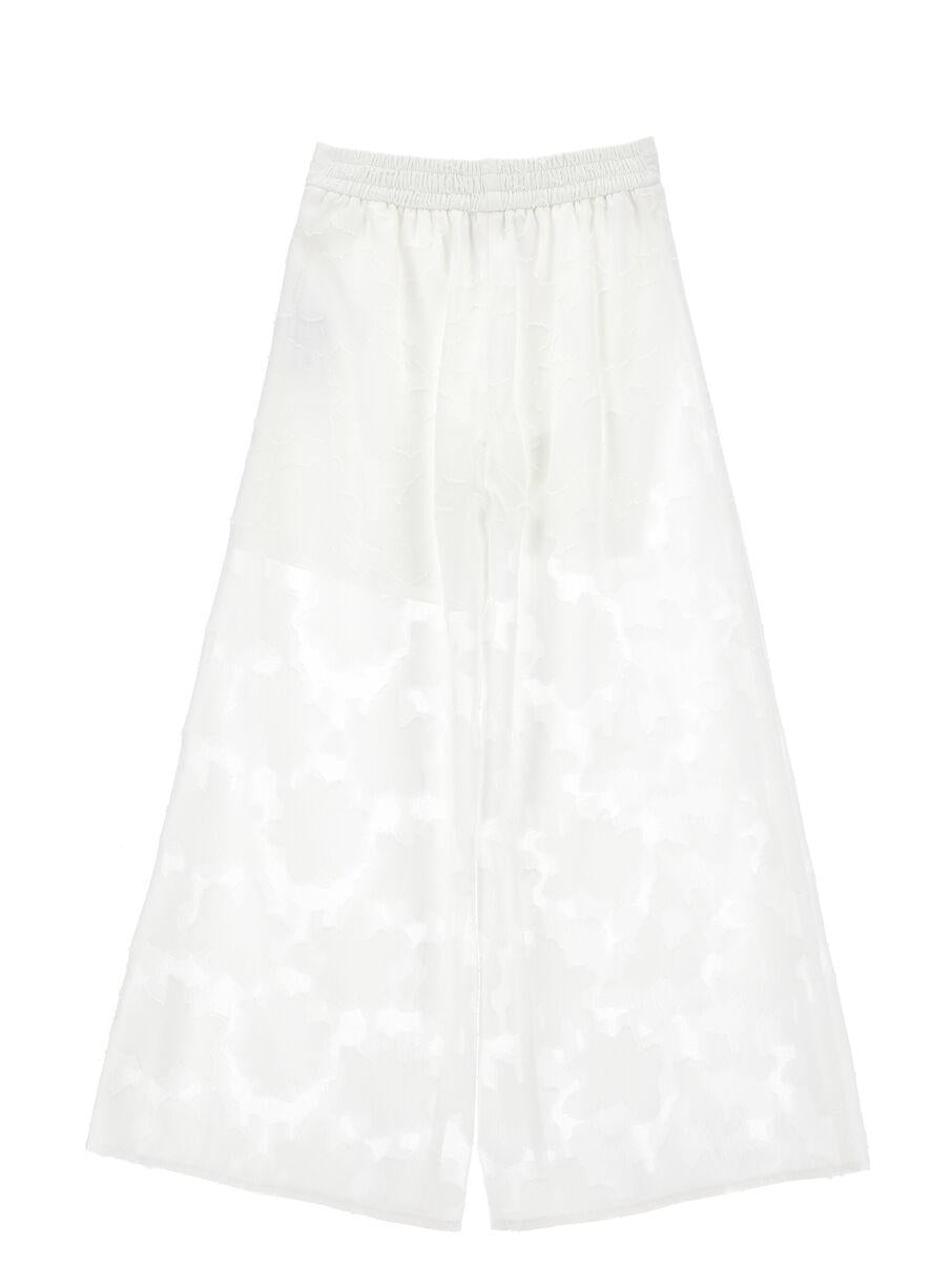 pantalone con ricamo floreale 71G402 7990 0001 MONNALISA 