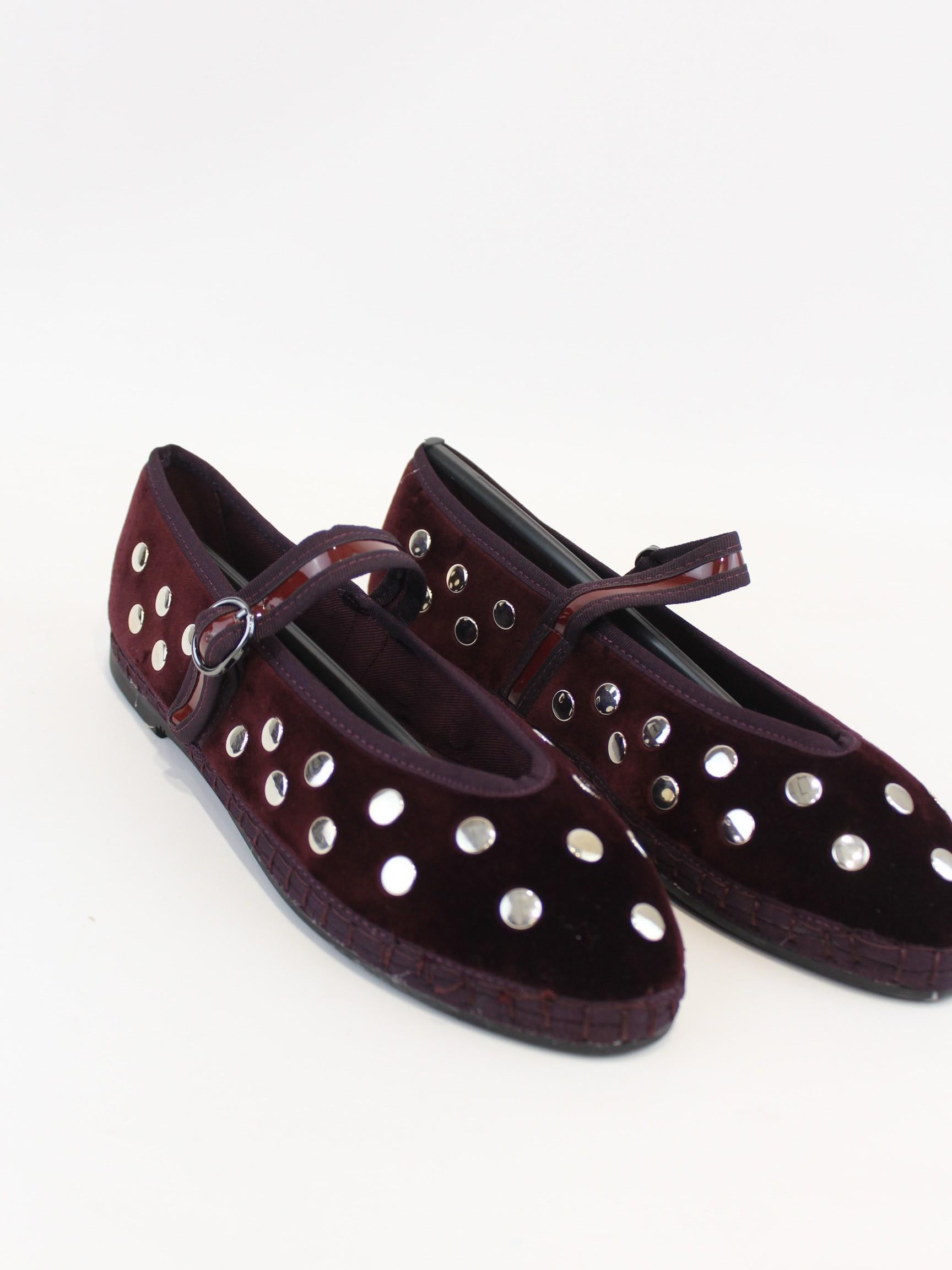 ballerina mae in velluto MAE SILVER VINO FLABELUS 