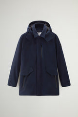 WOOLRICH Cappotto Barrow mac in tech softshell Blu