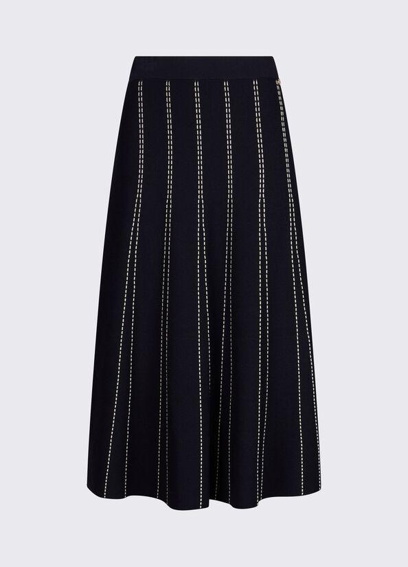 gonna midi in maglia WA6148MA81R L9057 LIU JO WHITE 