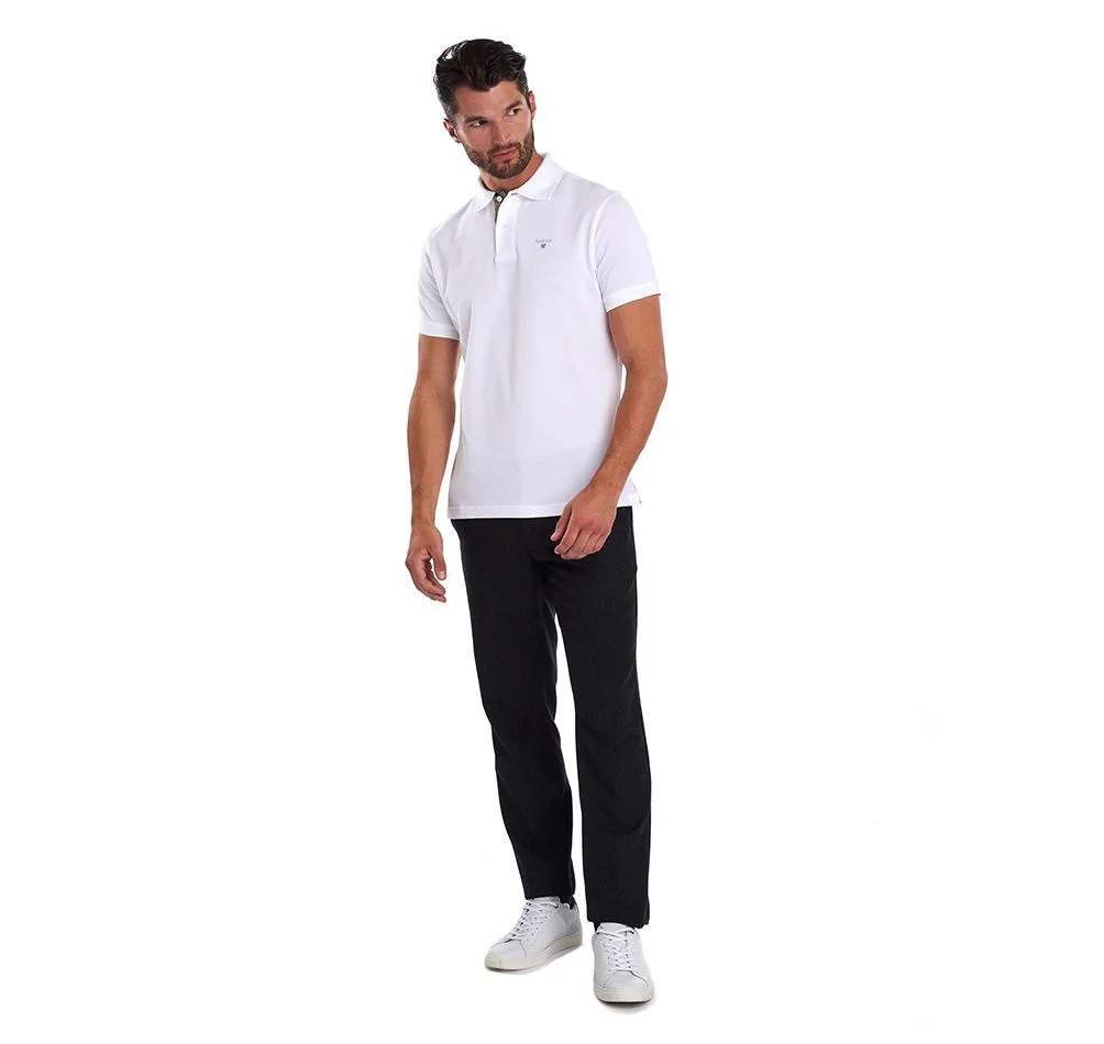 Polo con logo ricamato MML0012 WH11 BARBOUR 