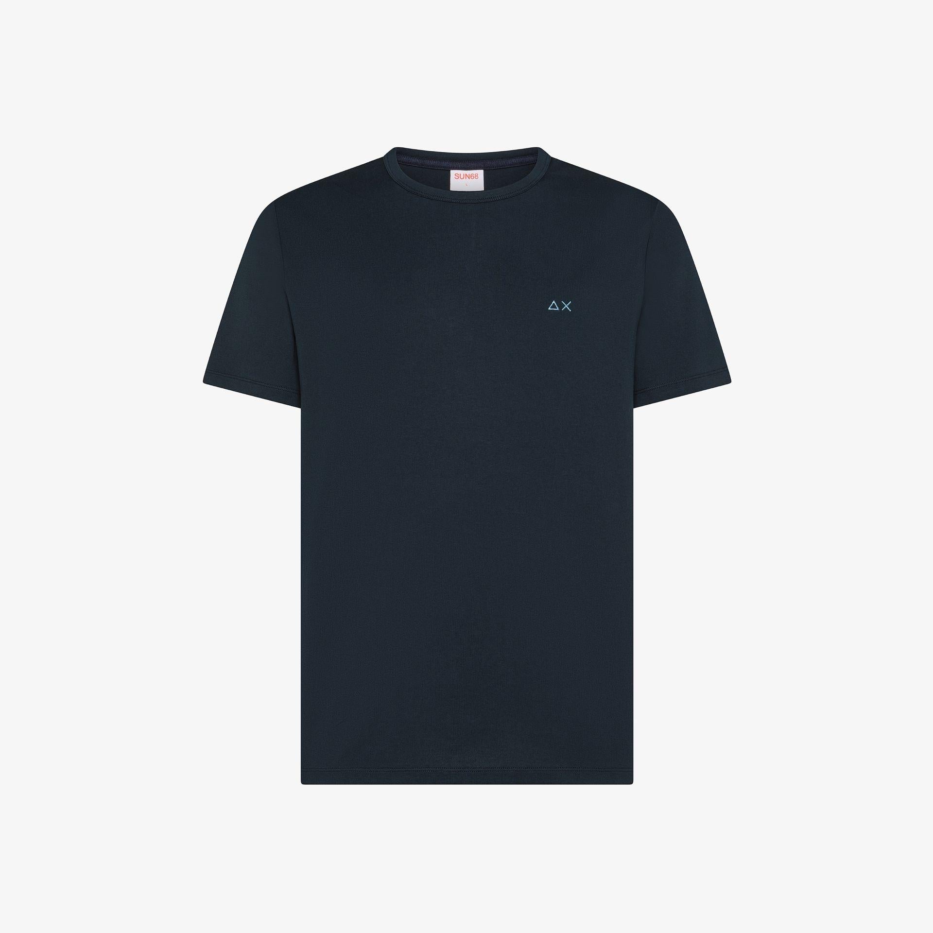 t-shirt jersey mercerized T36127 NAVY BLUE SUN68 