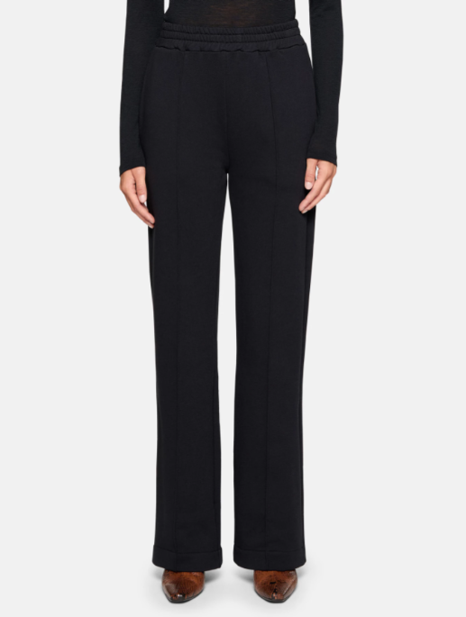 pantalone wide leg in felpa DP737 KF0196 999 DONDUP 