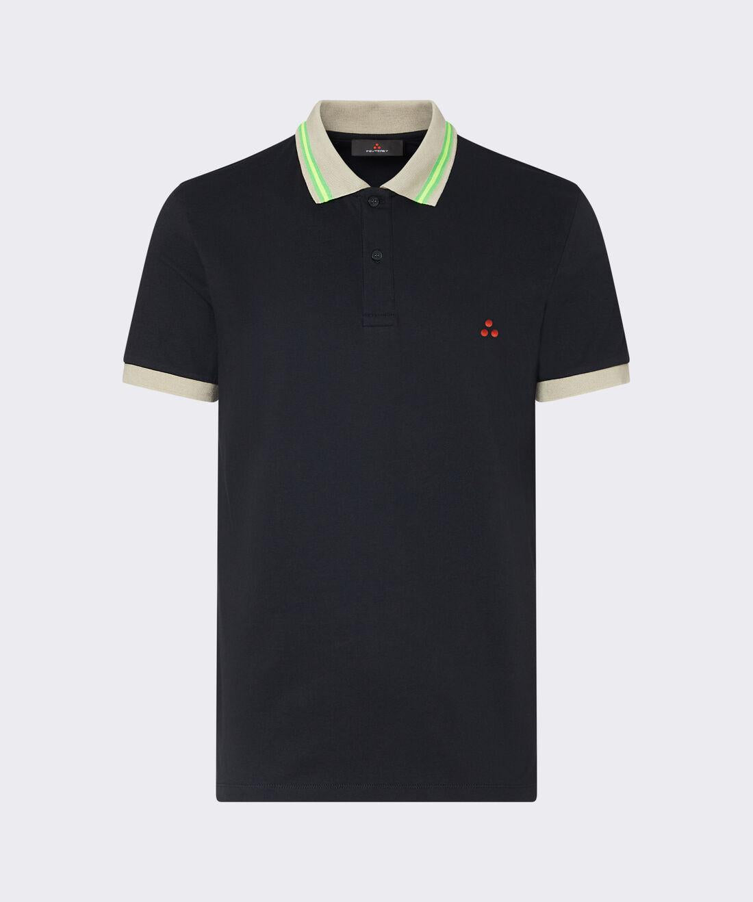polo con dettagli fluo NEW SELANDINA STR 04 215 PeUTEREY 