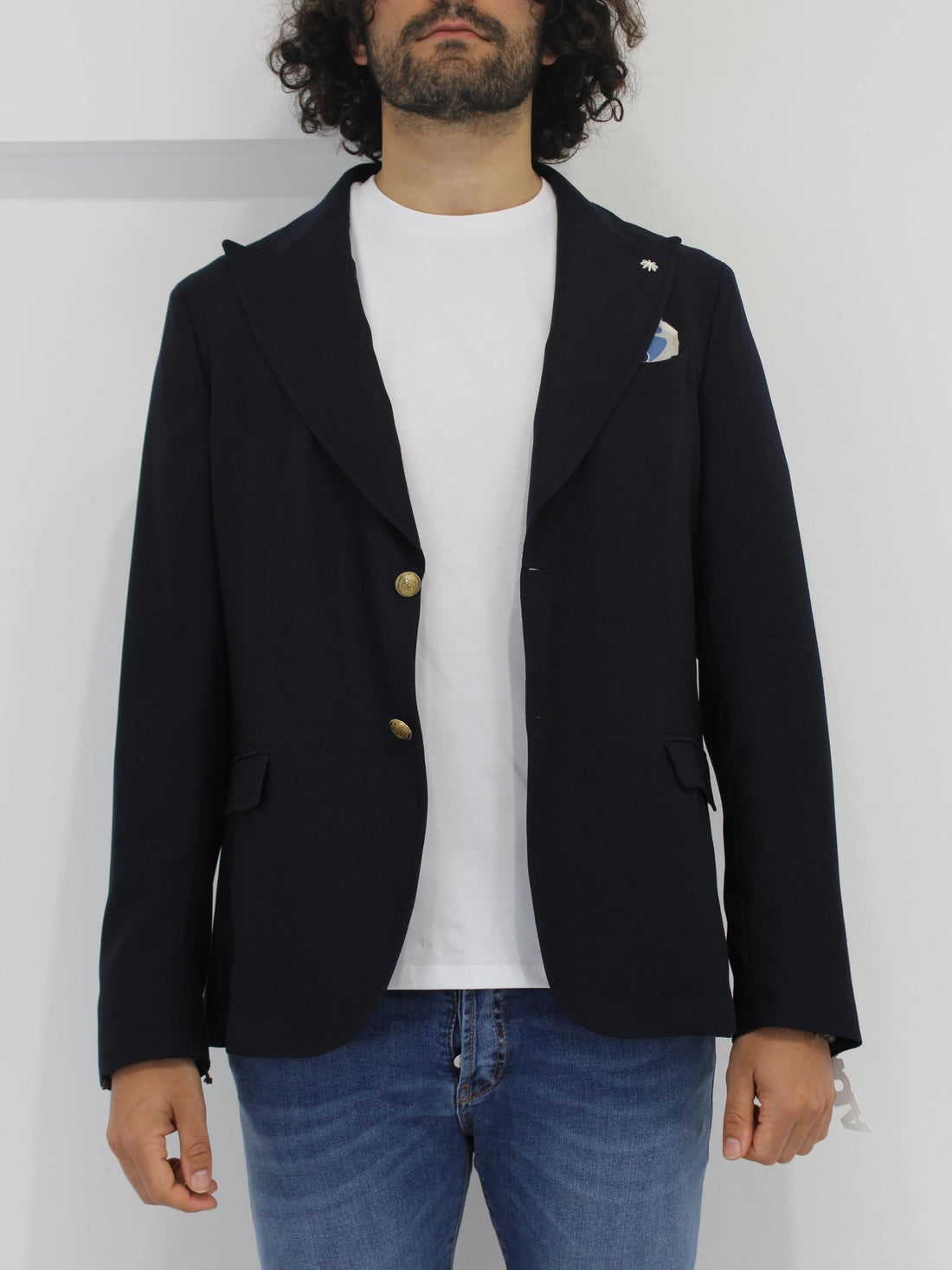 giacca con bottoni logati 3432G2748Y 233318 89 MANUEL RITZ 