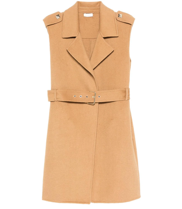 cappotto smanicato con cinta WF4062T4627 71320 liU JO 