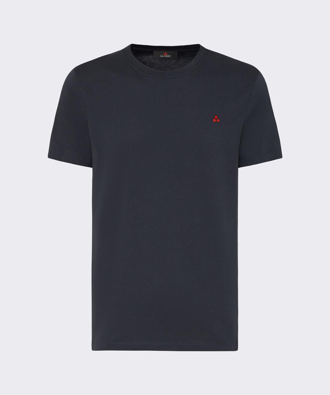 t-shirt con logo ricamato MANDERLY 04 215 PeUTEREY 