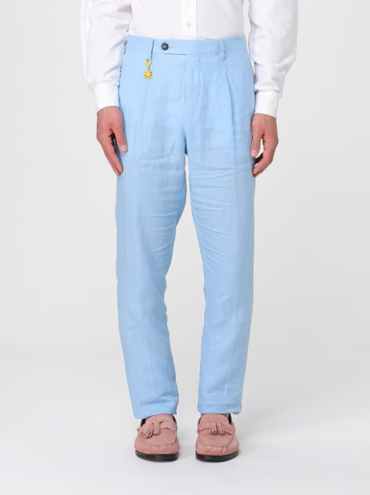 pantalone in lino 3832P1648L 253127 82 MANUEL RITZ 