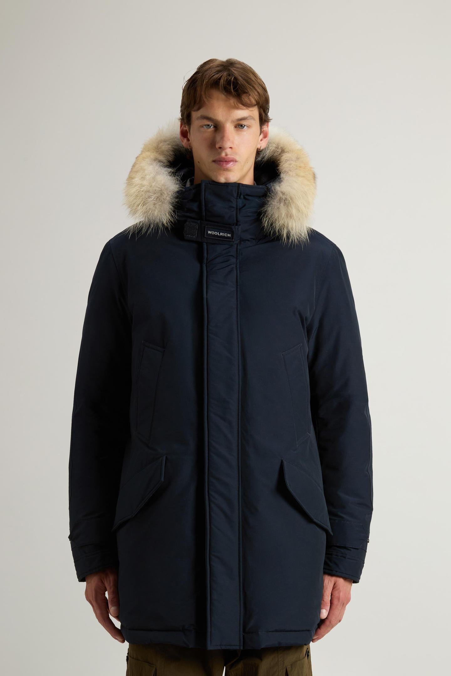 Polar Parka in Ramar Cloth con pelliccia CFWOOU0486MRUT0001 MLB WOOLRICH 
