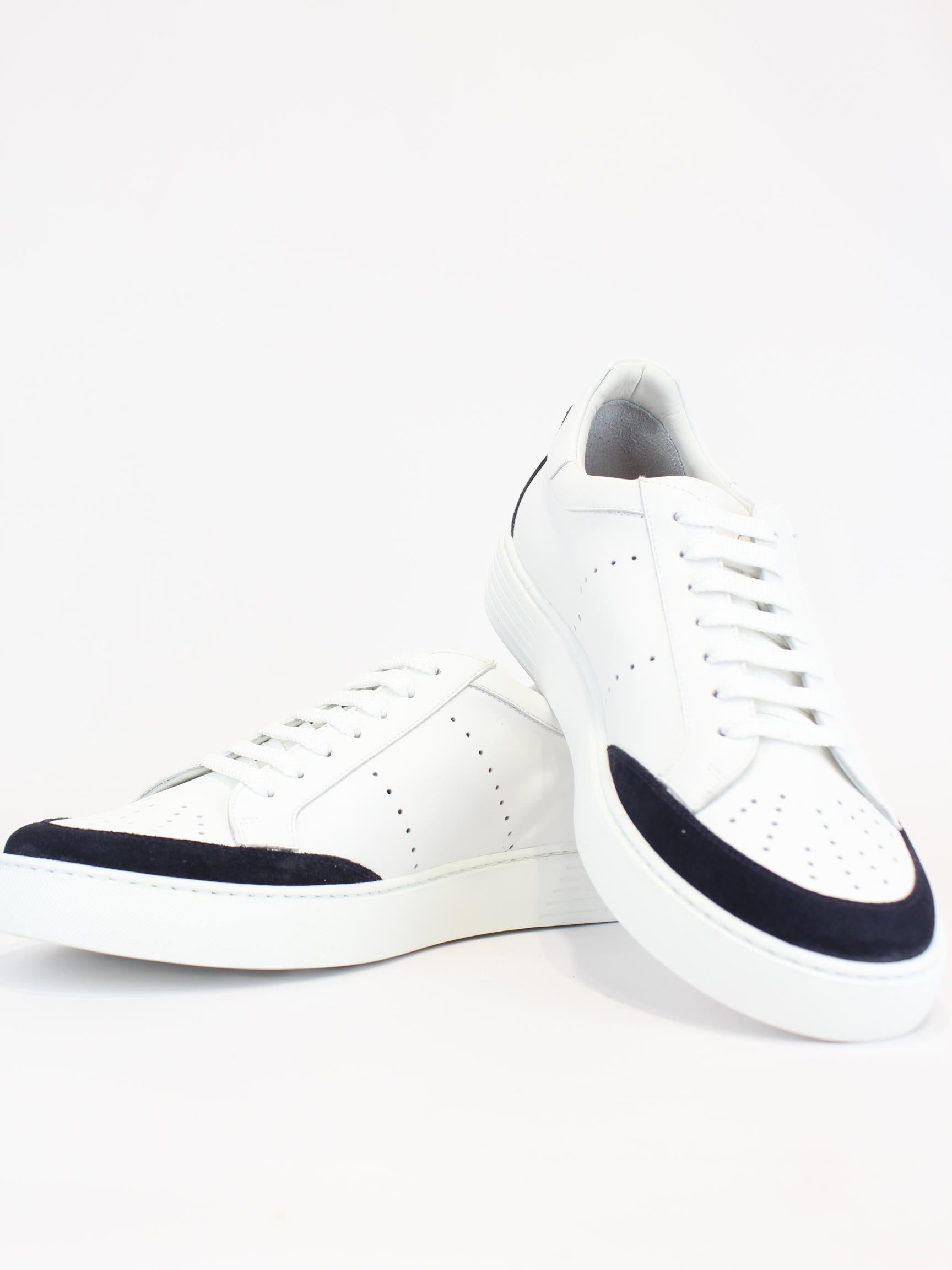 sneakers con dettaglio camoscio 1017 FLORENCE BLU ROSSI 