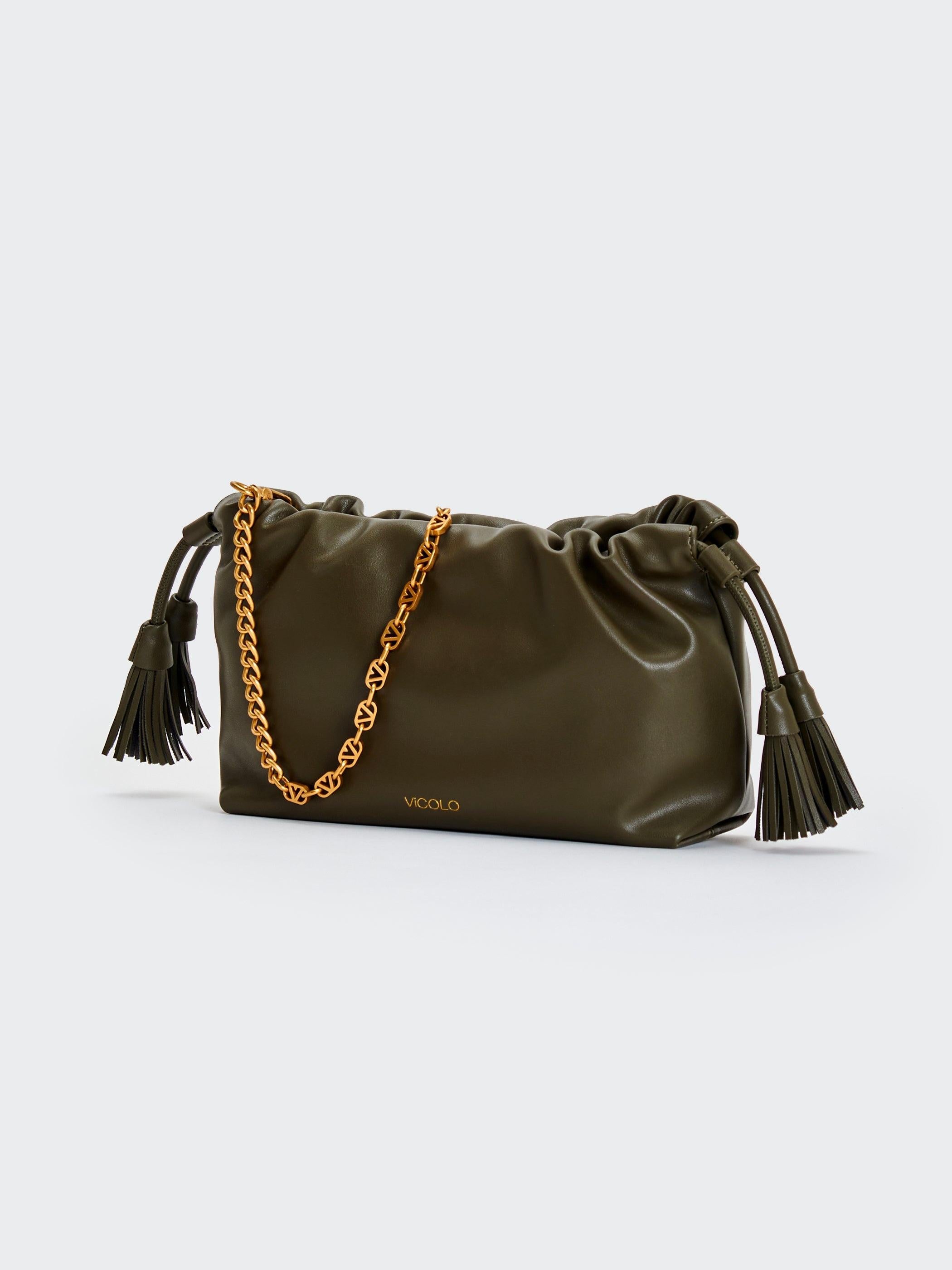 borsa tassel small XAB0035 ABU 19 MILITARE VICOLO 