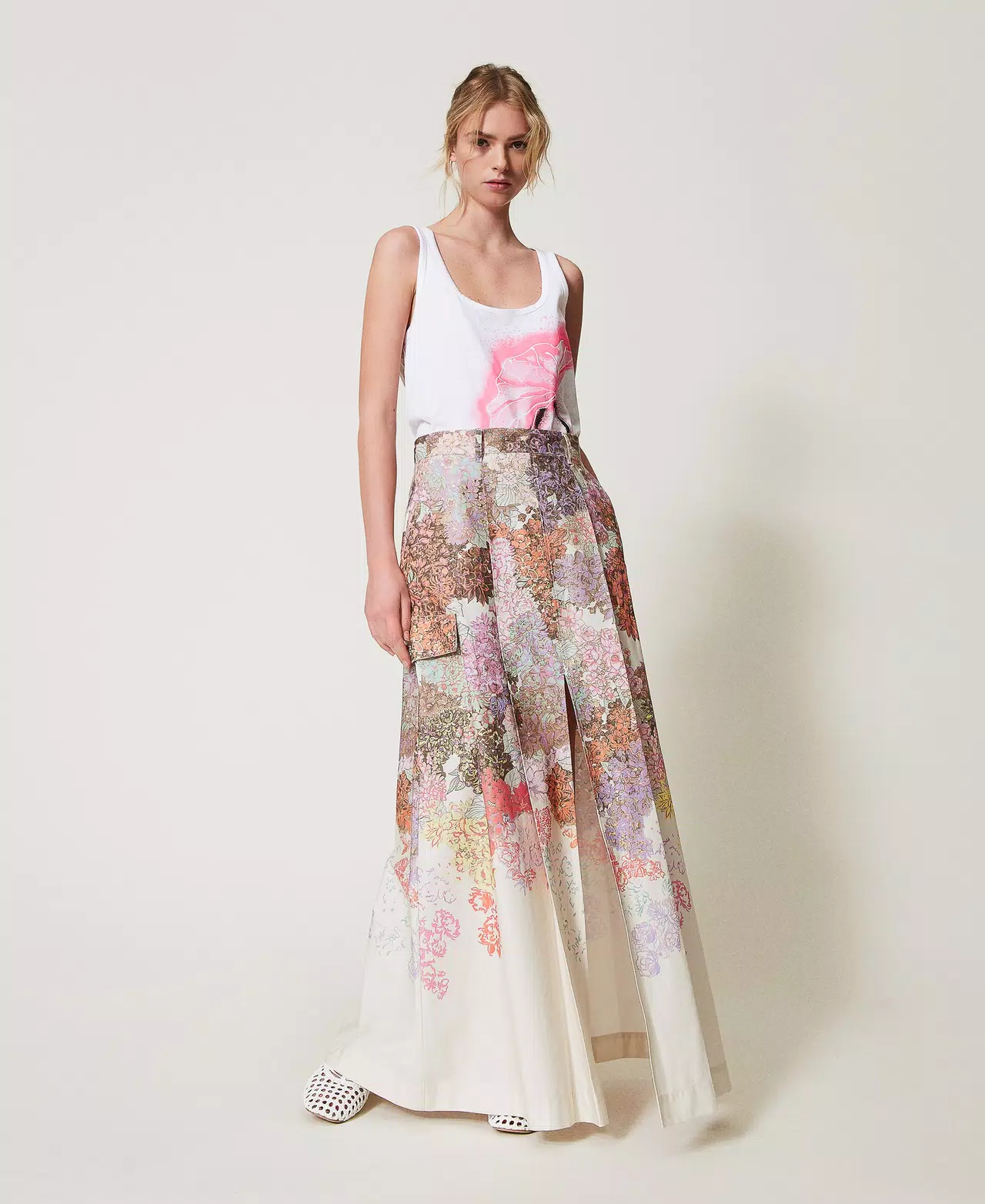 Gonna myfo a fiori 251AQ2083 12416 TWINSET ACTITUDE 