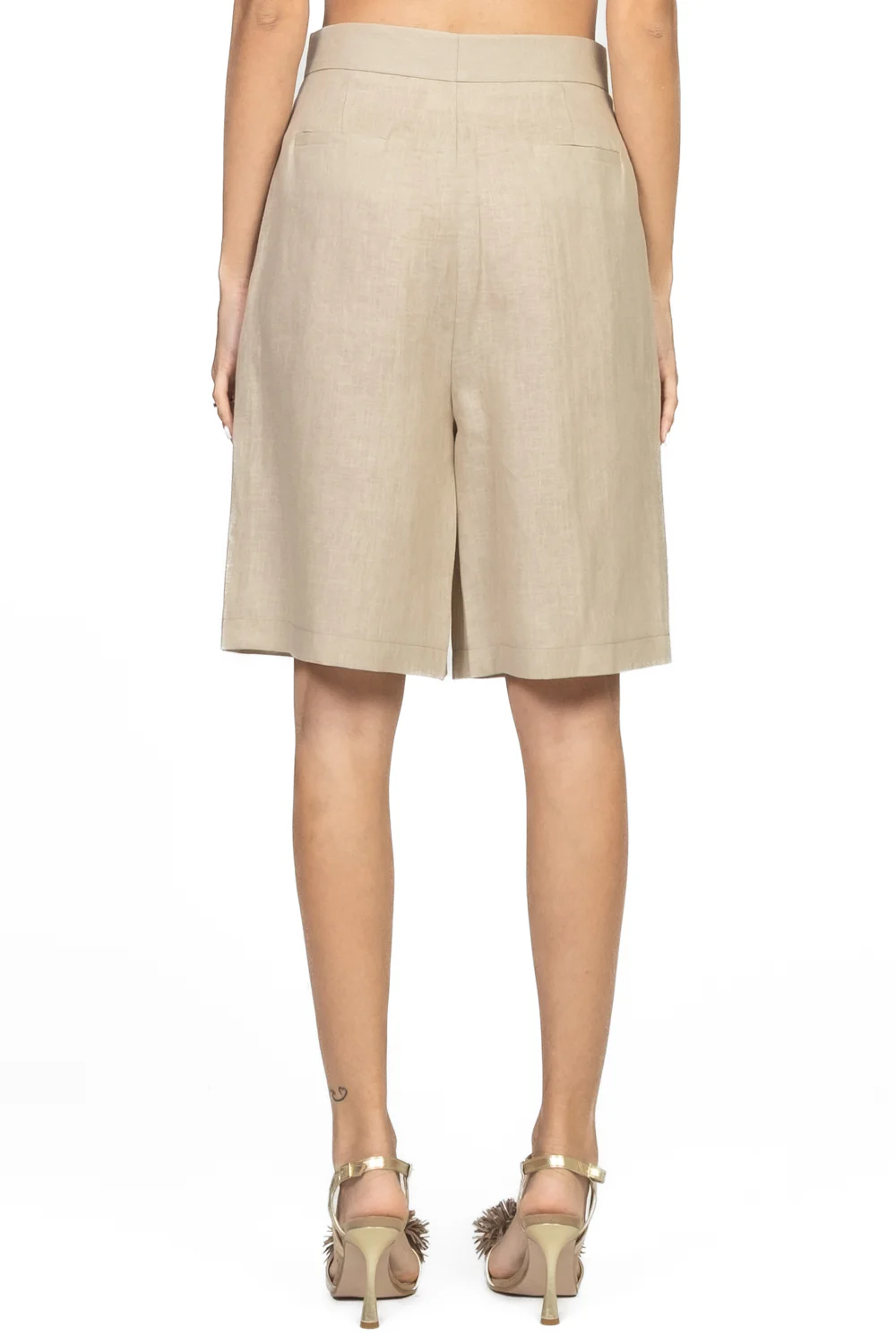 shorts con pinces TD1729 BEIGE VICOLO 