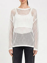 TWINSET ACTITUDE top traforato Bianco