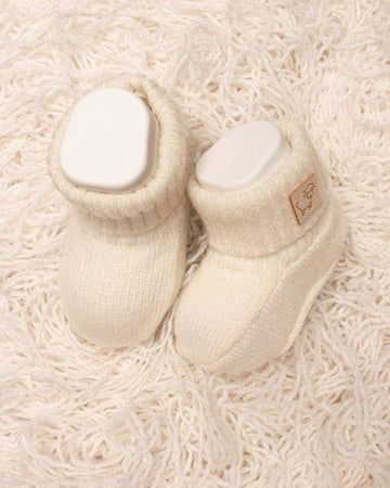 scarpine in puro cashmere 055416 C927 BIANCO MAGLIFICIO DI VERONA 