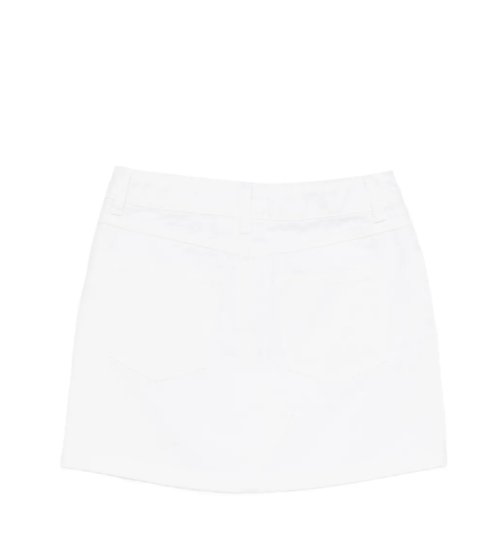 minigonna con logo HBJ03M LSC00 10101 MOSCHINO KIDS 