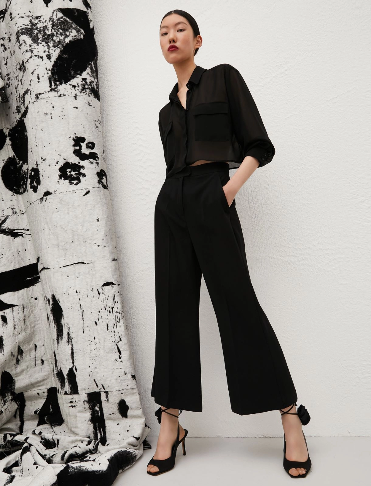 pantalone flare ghiera GHIERA 002 MARella 