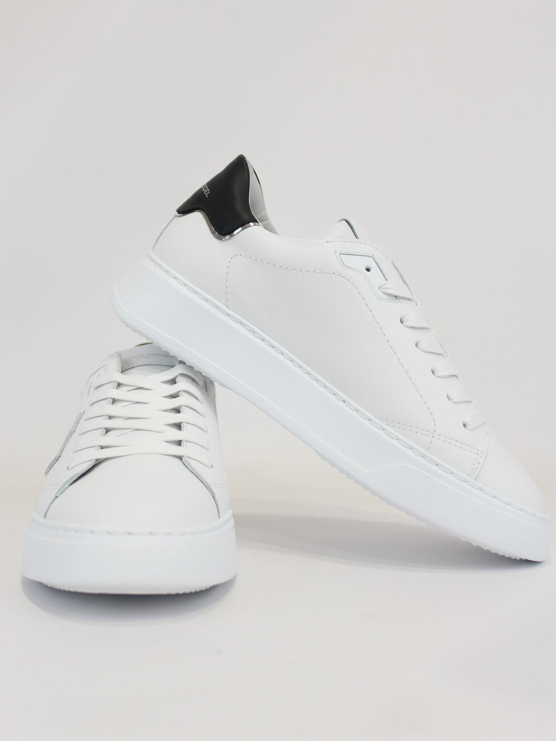 sneaker btlu in pelle BTLU V007 BLANC NOIR PHILIPPE MODEL 