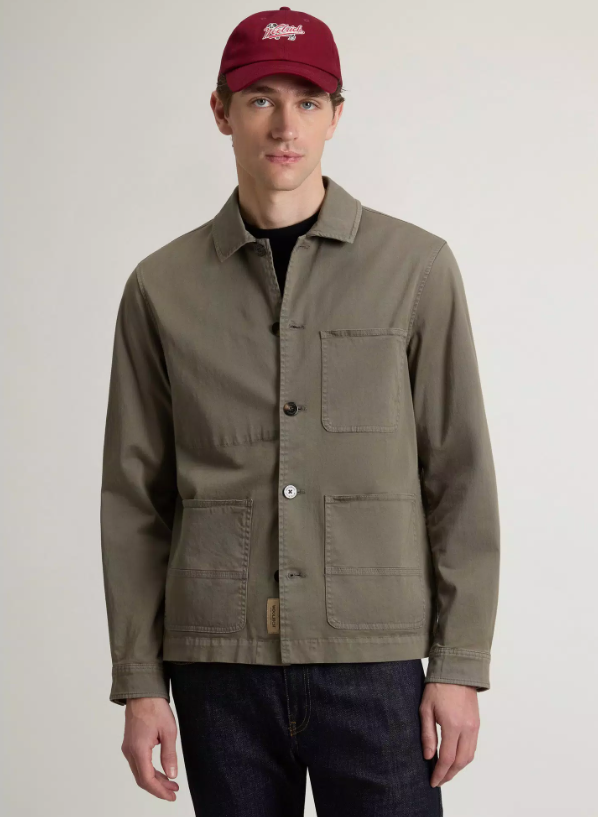 giacca a camicia chore in twill CFWOOS2042MRUT5262 6667 WOOLRICH 