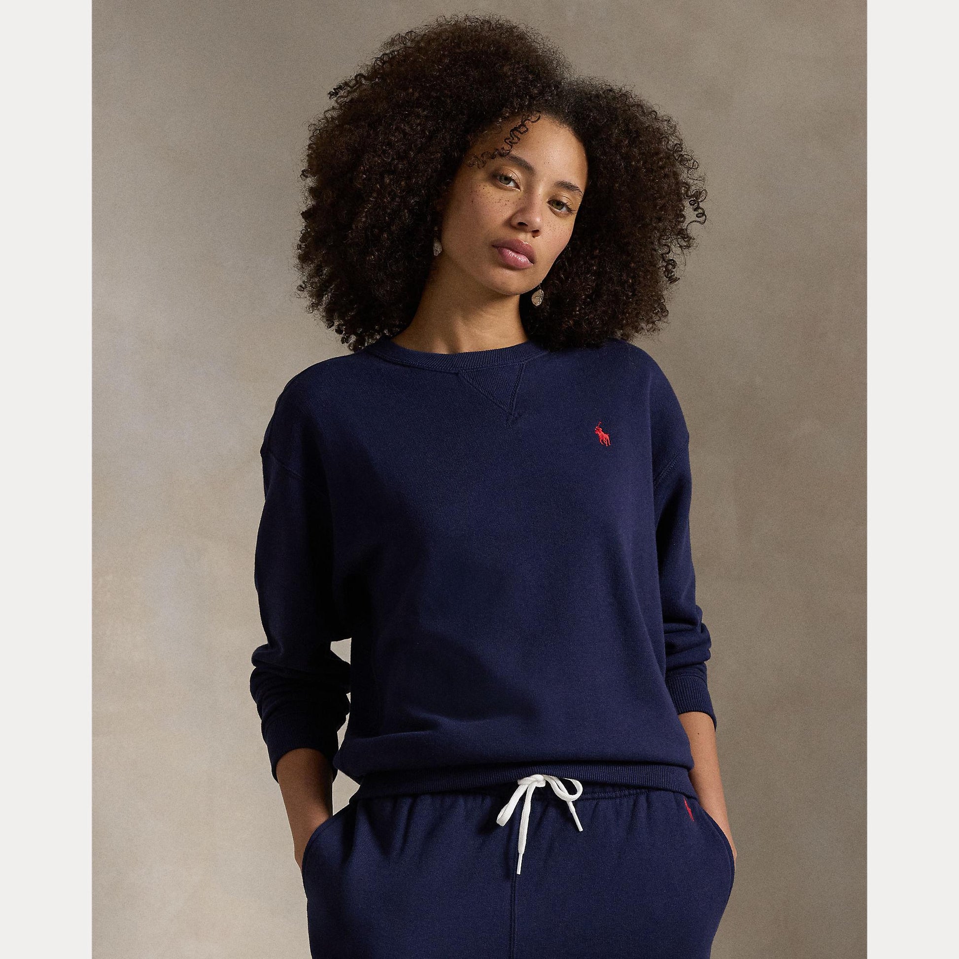 Felpa girocollo con pony 211-935582 010 RALPH LAUREN POLO 