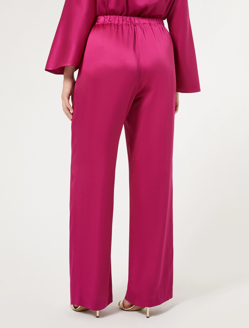 Pantalone lucido in envers satin REGALO 002 MARINA RINALDI 