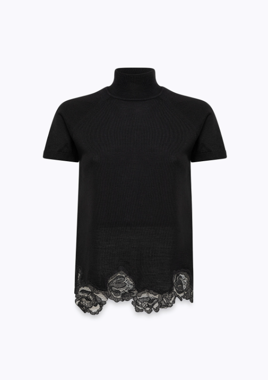 maglia con lupetto e ricami RF5222MA82O 22222 Blugirl 