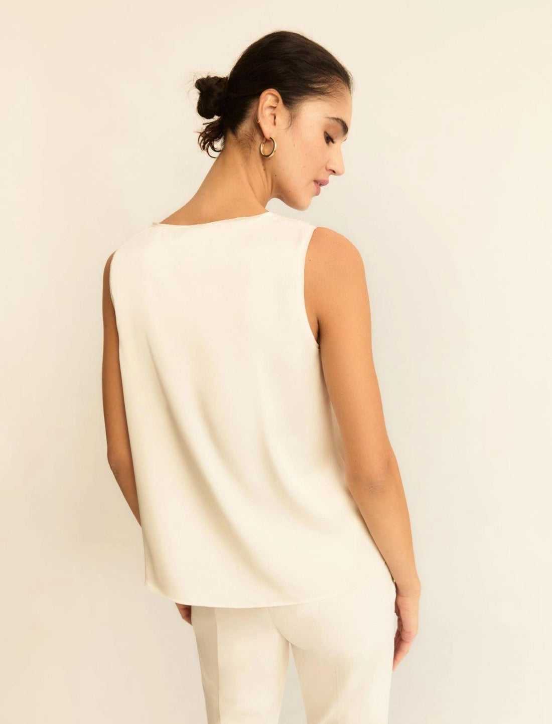 Top in raso con dettagli georgette EMMCOTTAGE 005 EMME MARELLA 