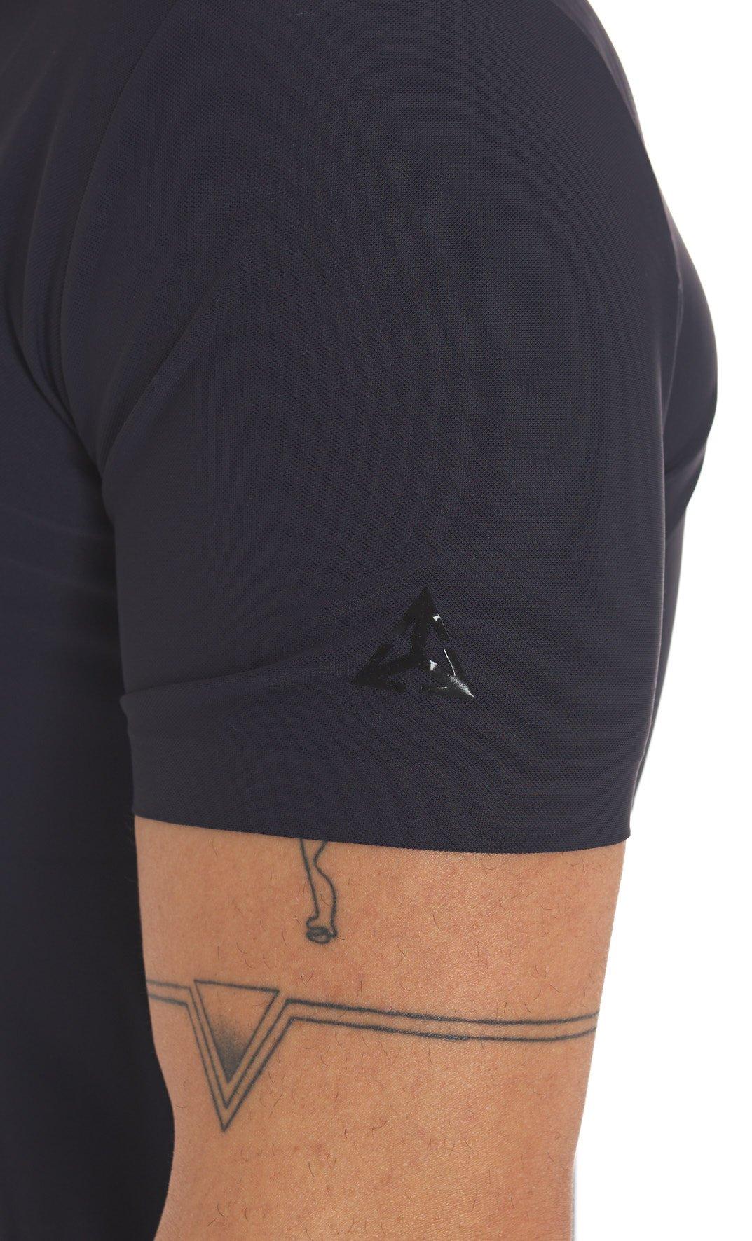 polo in tessuto tecnico super stretch HE841001 BLUE HESKIMO 